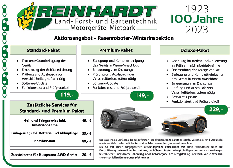 Mähroboter-Inspektion bei Reinhardt in Eschwege