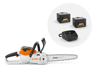 STIHL Akku-Motorsäge MSA 140 C-B, mit 2 x Akku AK 30 sowie Standardladegerät AL 101